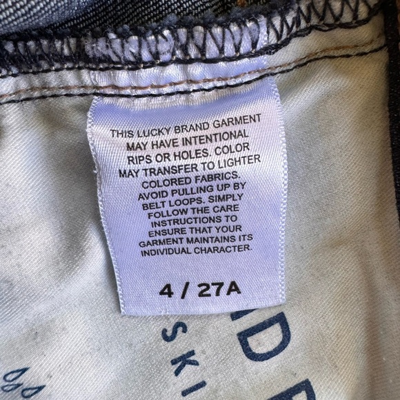 LUCKY BRAND Ava Mid Rise Skinny Dark Wash Women’s Jeans. Size 4/27 - Picture 5 of 9